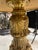 Metal Vintage Hollywood Regency Cast Metal With Gold Base Marble Top Table For Sale - Image 7 of 7
