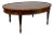 Late 20th Century Hekman Grand Rapids Inlaid Crotch Mahogany Oval Coffee Table For Sale