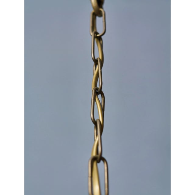 Gold Antique Bronze Chandelier from Flanders, 1850 For Sale - Image 8 of 10