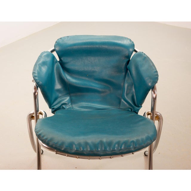 Textile Italian Lynn Dining Chairs attributed to Gastone Rinaldi for Rima, Italy, 1960s, Set of 2 For Sale - Image 7 of 11