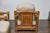 Midcentury Bamboo Lounge Chairs with Ottoman, Rattan Accents, and Linen Fabric For Sale - Image 11 of 12