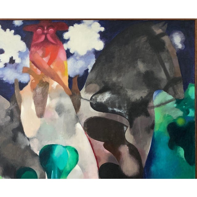 William Stephens Shields, Jr., 1925 - 2010 "Utopia" 1988 Oil on canvas 60"x48" artist framed Signed lower right William...