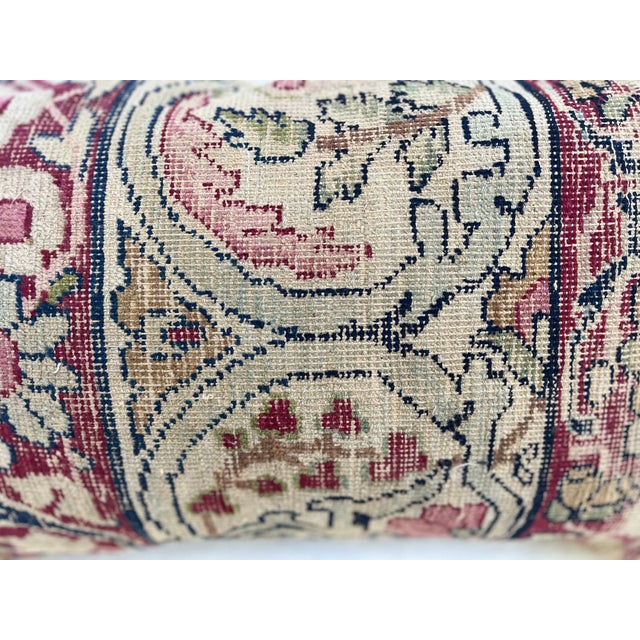 Pillow Upholstered With Antique Rug For Sale - Image 4 of 8