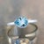 Natural Aquamarine Ring 6.5 14k W Gold 1.37 TCW Certified For Sale - Image 11 of 12