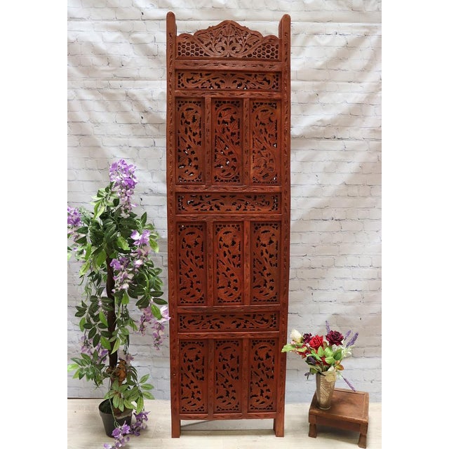 Vintage Double-Sided Room Divider in Teak, 2000s For Sale - Image 10 of 16
