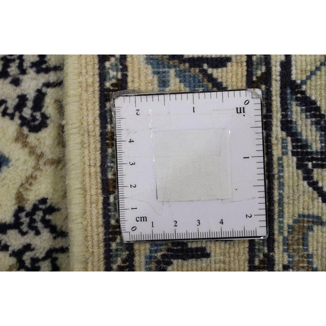 Middle Eastern Hand-Knotted Rug in Wool & Silk For Sale - Image 10 of 11