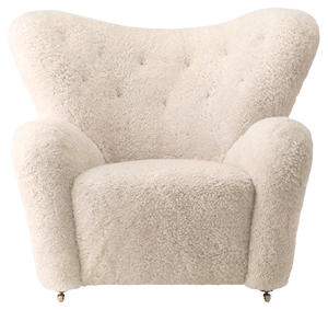 Moonlight Sheepskin the Tired Man Lounge Chair by Lassen