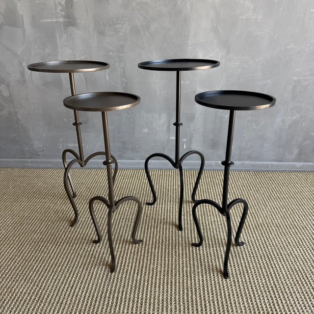 Bronze New Cannes Table - Tall - Brass Finish For Sale - Image 8 of 8
