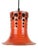 Mid-Century Pendant Light with Orange Ceramic Shade, 1970s For Sale