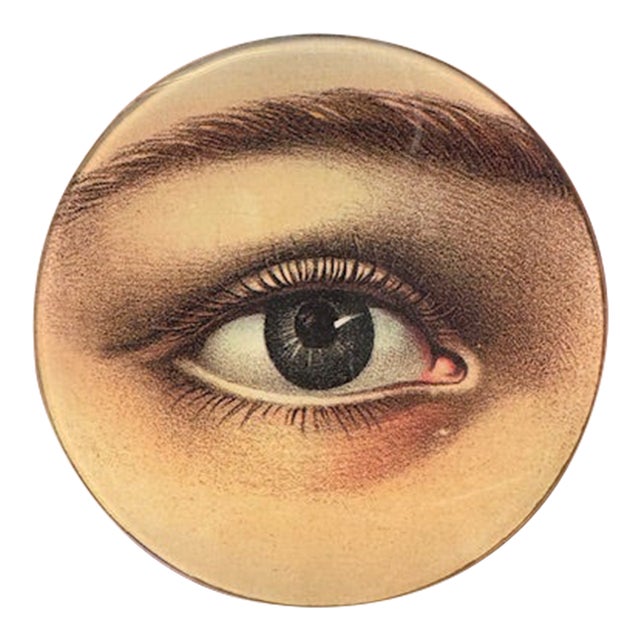 John Derian Decoupage "Eye" Plate For Sale