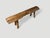 Andrianna Shamaris Teak Wood Log Style Bench For Sale - Image 4 of 5