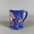 Saucers and Cup in Painted Ceramic, Set of 7 For Sale - Image 4 of 11