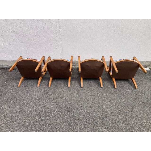 Traditional Reupholstered Armchairs, Set of 4 For Sale - Image 3 of 17