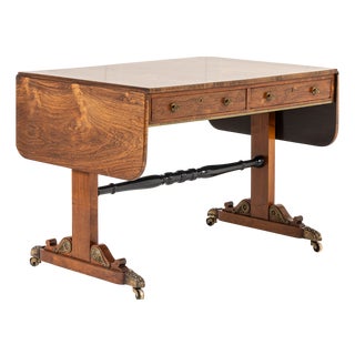 Antique English Regency Rosewood Coffee Table, 1800s For Sale