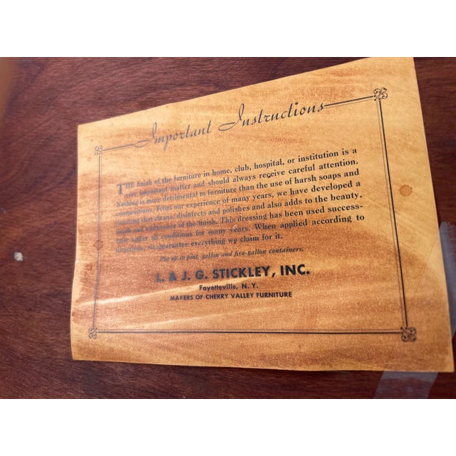 1953 Stickley Cherry Drop-Leaf Table For Sale - Image 9 of 13