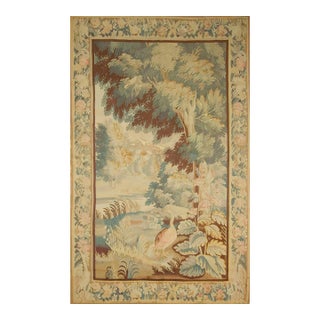 Antique Circa 1850 French Verdure Tapestry 5'7 X 9'1 For Sale