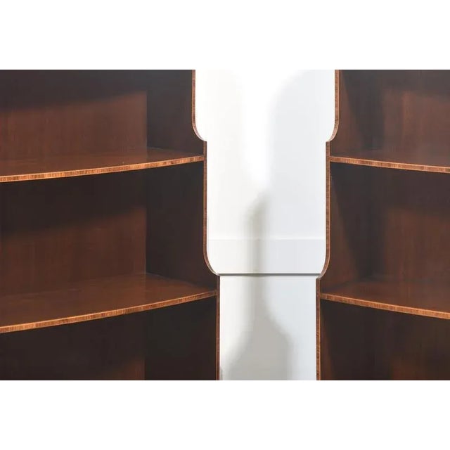 Mahogany Inlaid Open Bookcases, 1890s, Set of 2 For Sale - Image 17 of 18