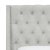 Textile Ivy Tufted Wingback Bed in Grey Classic Linen, Twin For Sale - Image 7 of 8