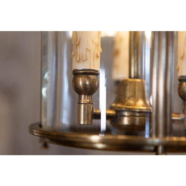 20th Century French Brass and Glass Lantern For Sale - Image 9 of 10