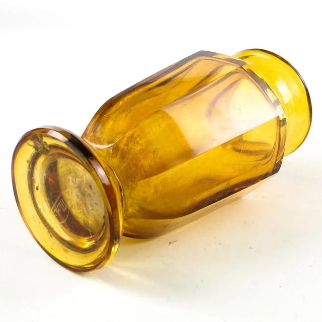 Orange Art Deco Vase from Moser, 1930s For Sale - Image 8 of 12