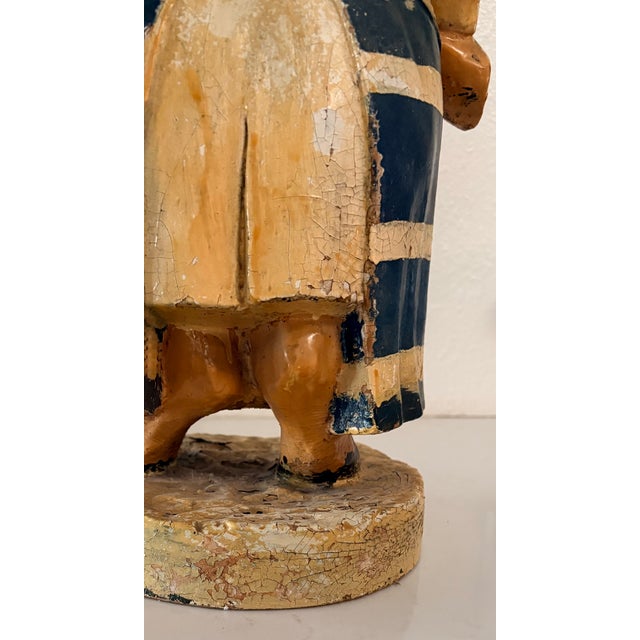 1900 English Antique Butchery Pig Plaster Shop Display Figure For Sale - Image 12 of 13