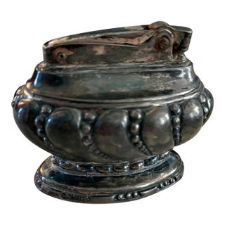 Early 20th Century American Silver Plate Art Deco Table Lighter by Ronson Crown For Sale