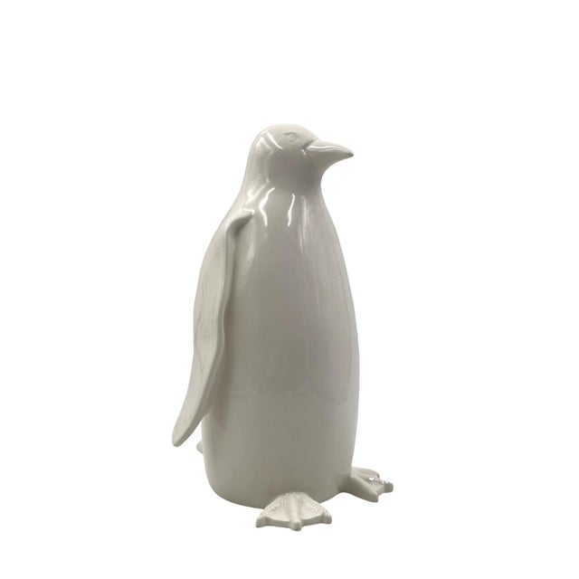Postmodern Ceramic Penguin Sculpture, Italy, 1980s For Sale - Image 3 of 17