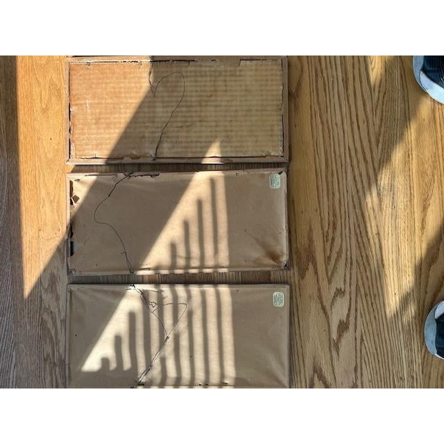 Asian Early 20th Century Hiroshige Night Prints: 14.5x6.5" Trio in Antique Henry Swasey Frames For Sale - Image 3 of 18