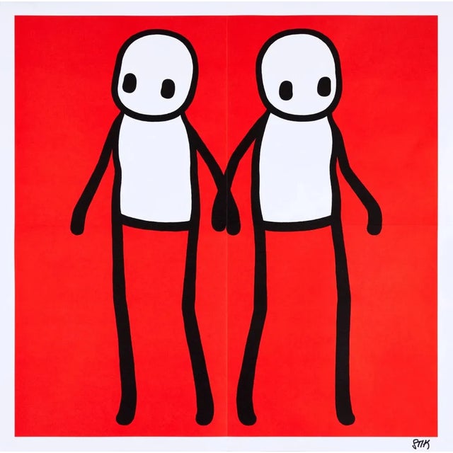2020s Stik, Full Set of Holding Hands Signed Prints, 2020 For Sale - Image 5 of 6