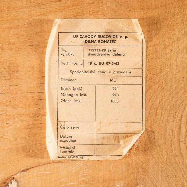 Vintage Wardrobe in Dark Rich Walnut, 1970s For Sale - Image 10 of 12