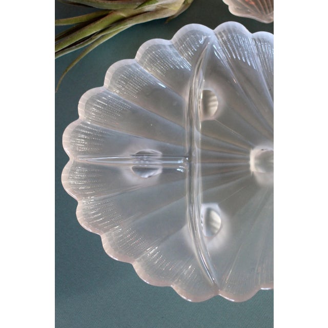 1980s Frosted Shell Dish For Sale - Image 9 of 11