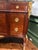 Brown Late 18th Century Louis XV/XVI Transitional Gilt-Bronze-Mounted Mahogany Commode For Sale - Image 8 of 12