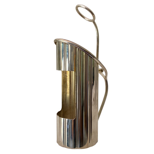 1950s French Silver-Plated Wine Bottle Holder For Sale - Image 9 of 9