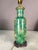 Green 19th Century Chinese Floral Relief Pottery Table Lamp For Sale - Image 8 of 9