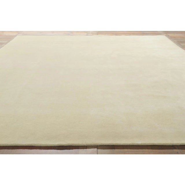 Textile Contemporary Ivory Area Rug - 08'03 X 10'00 For Sale - Image 7 of 9