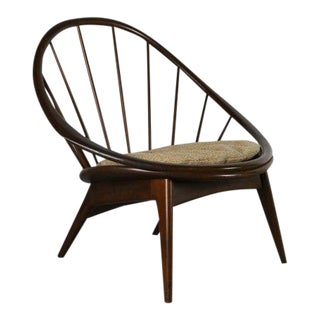 Ib Kofod-Larsen for Selig Hoop Chair - Peacock Chair, Denmark For Sale