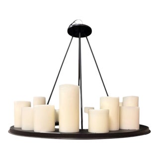 Kevin Reilly for Holly Hunt Round 17-Light Hemel Chandelier For Sale