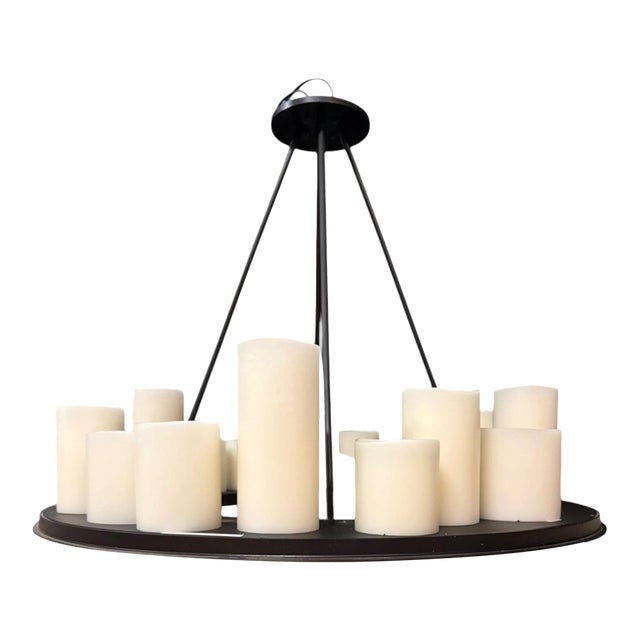 Kevin Reilly for Holly Hunt Round 17-Light Hemel Chandelier For Sale