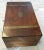 Ancient English Walnut and Brass Intarsia Desk Box with Secret Compartment For Sale - Image 9 of 12