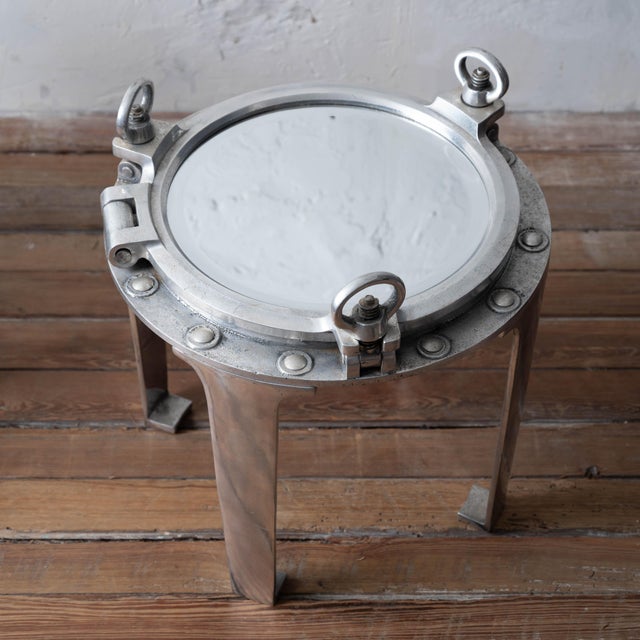 Mid 20th Century A Pair of Porthole Cover Side Tables For Sale - Image 5 of 15