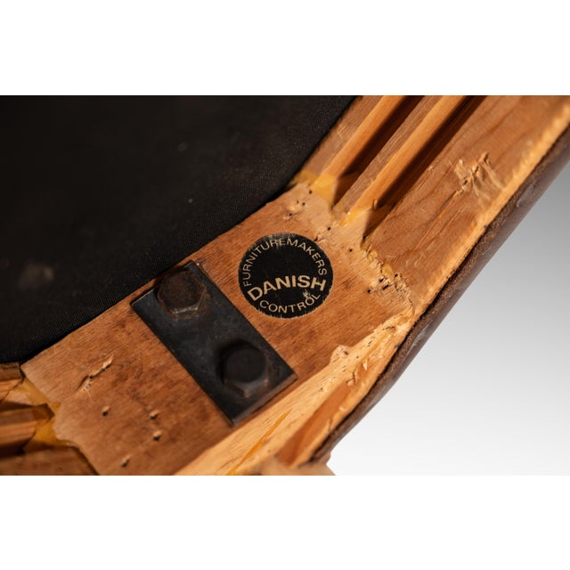 Restored Mid-Century Danish Modern Side / Dining Chair in Oak & Leather by Poul Volther for Frem Røjle, Denmark, C. 1970s For Sale - Image 15 of 18