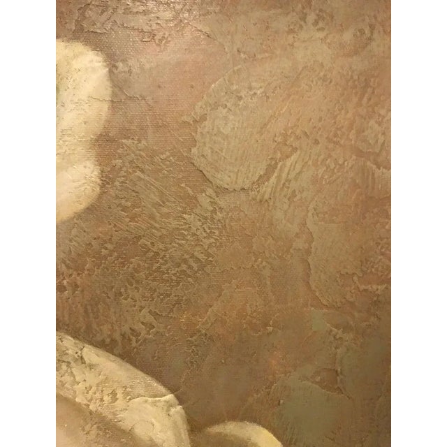 Brown Columbian Catalina Oil on Canvas Painting Signed Sonia Bulley For Sale - Image 8 of 10