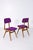 Mid-Century Modern Italian Chairs in Purple Velvet, 1960, Set of 6 For Sale - Image 11 of 13