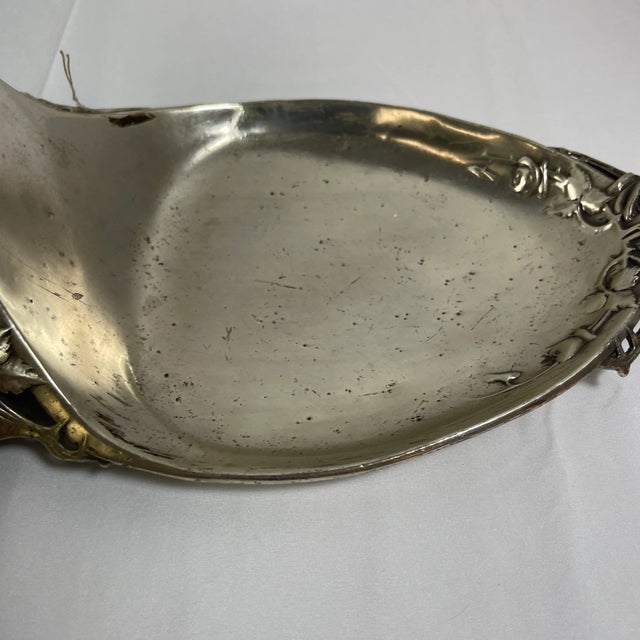 1920s German Wmf Art Nouveau Silverplate Card Tray For Sale In Miami - Image 6 of 12