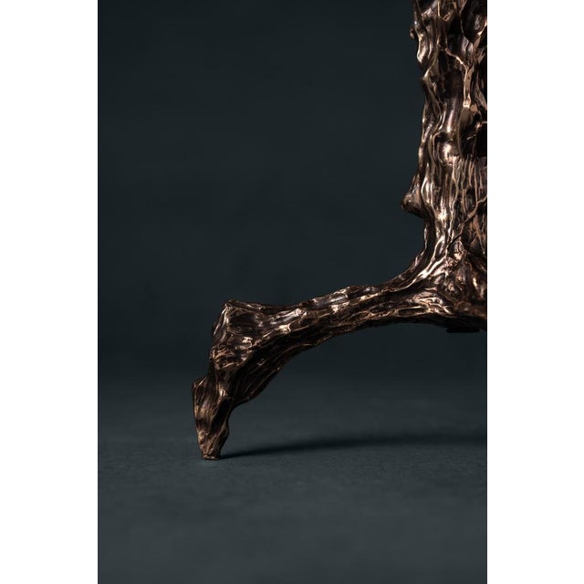 Sweet Thing Small Lamp in Patinated Cast Bronze by William Guillon For Sale - Image 6 of 18