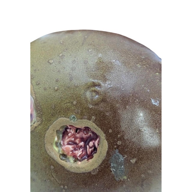 Vintage English Penkridge Ceramics Trompe l'Oeil Purple & Green Split Fig Fruit Life / Full Size Figure Objects, a Set of Four For Sale In Dallas - Image 6 of 6