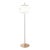 Kushi Xl' Opaline Glass and Copper Floor Lamp for Kdln For Sale
