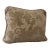 Vintage Floral Cut Velvet Accent Pillow With Blush Cord Trim For Sale