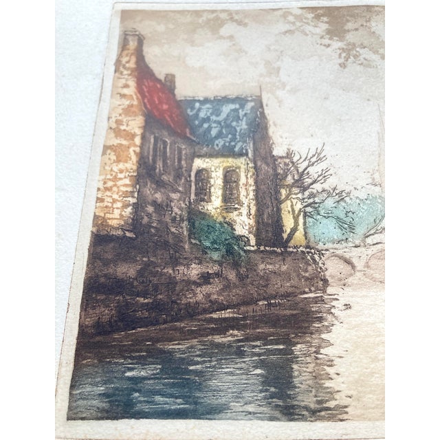 Vintage Landscape Prints of Brugge Belgium by Van Host - A Pair For Sale - Image 9 of 15