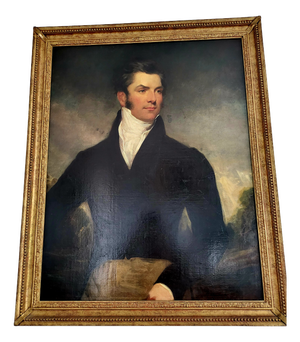 The Master of the House, 1800s, Oil Painting on Canvas, Framed